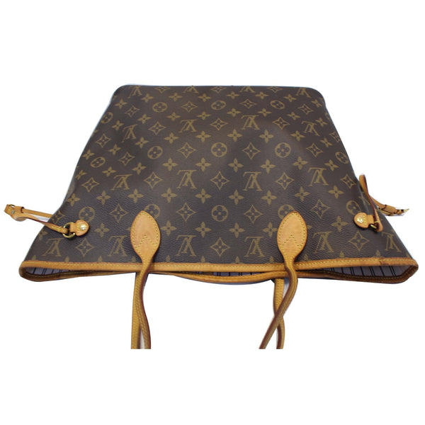 LOUIS VUITTON Neverfull MM Monogram Canvas Tote Shoulder Bag Brown