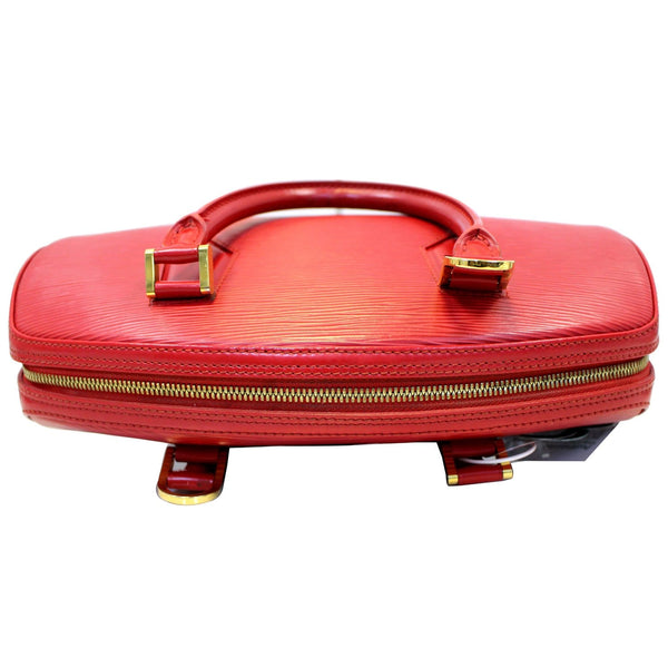 LOUIS VUITTON Pont Neuf PM Epi Leather Satchel Bag Red-US