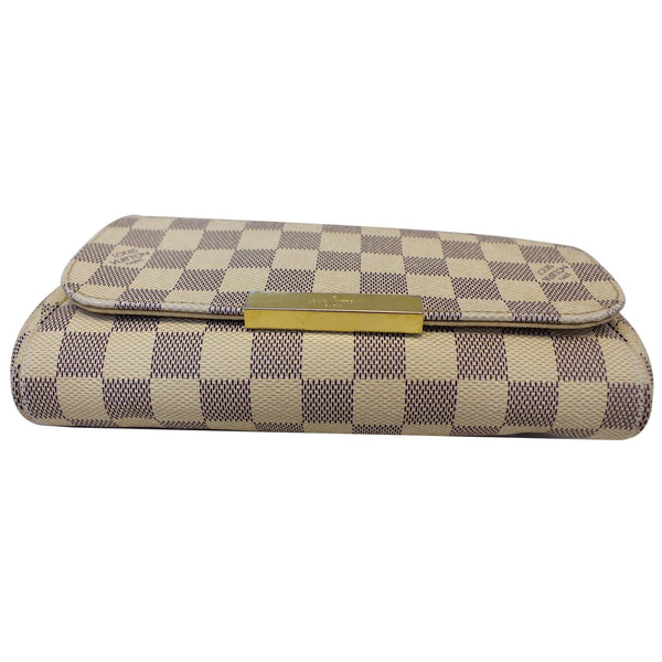 Lv Favorite PM Damier Azur Shoulder Bag strap bottom 