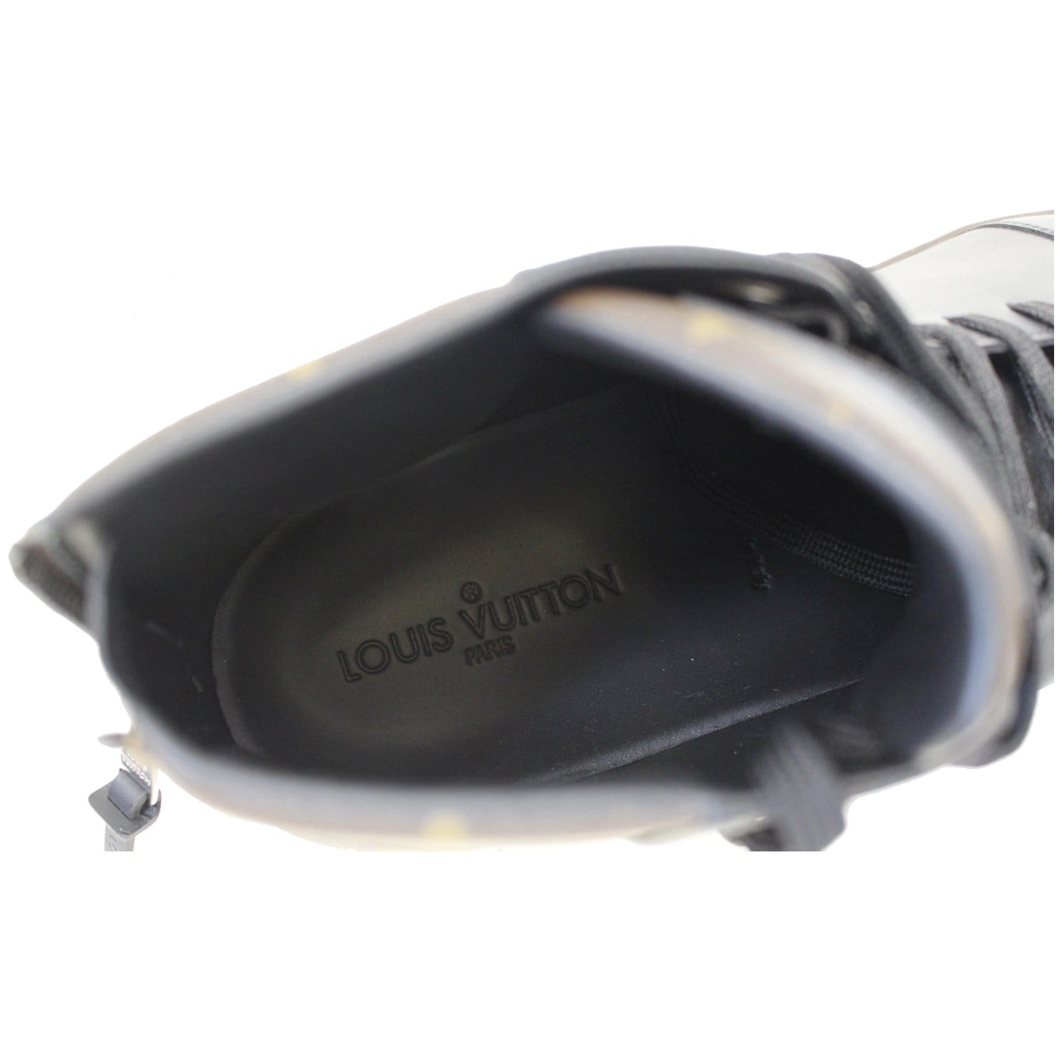 LOUIS VUITTON Line Up Monogram High Top Sneakers Black US 13-US