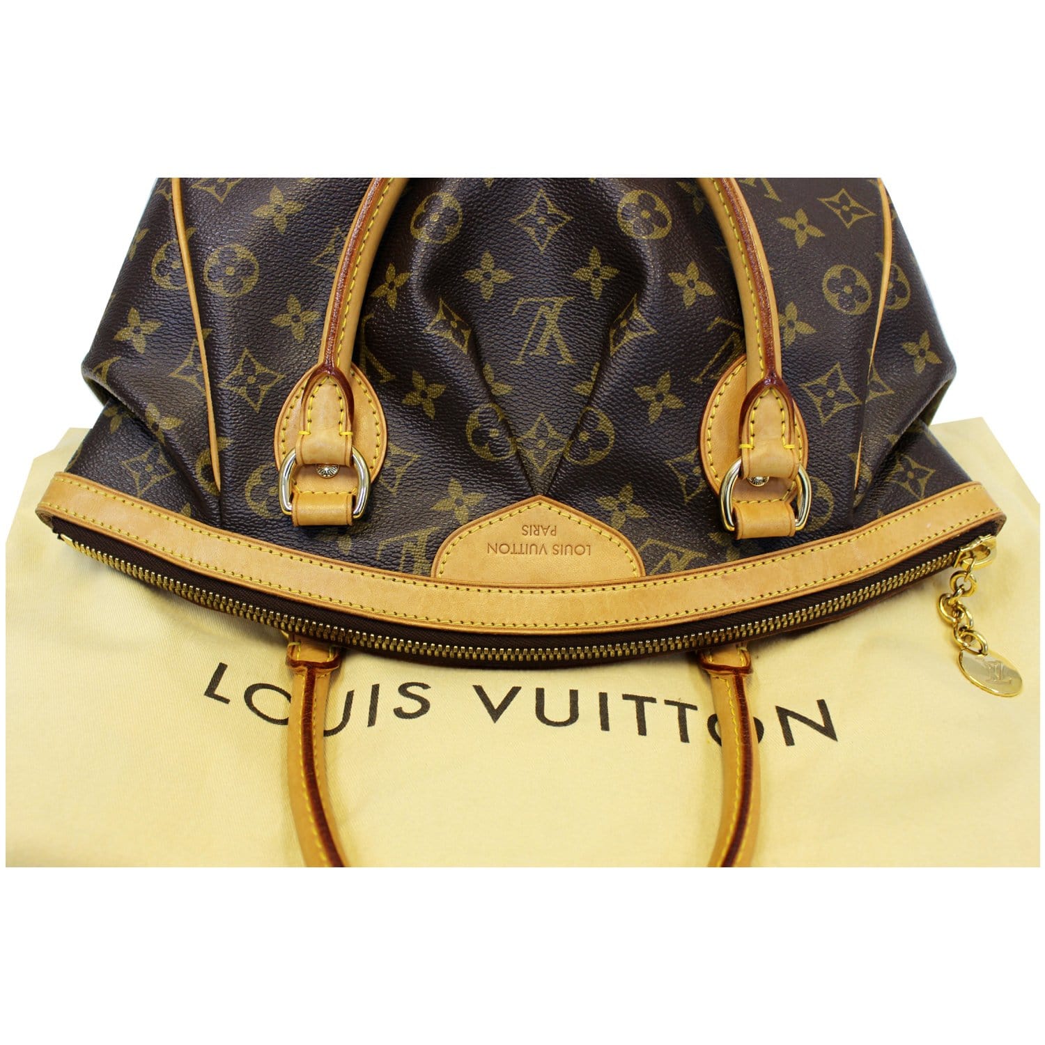 LV Tivoli PM Brown Monogram Canvas with Leather and Gold Hardware #OSEC-1 –  Luxuy Vintage