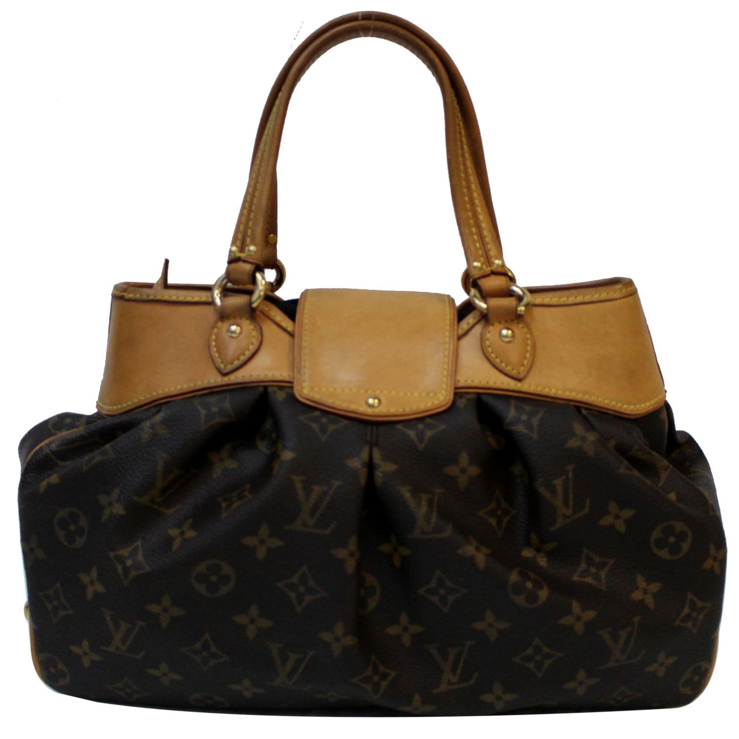 Louis Vuitton - Authenticated Boetie Handbag - Synthetic Brown Plain For Woman, Never Worn