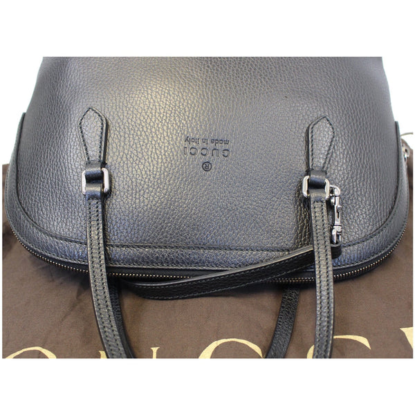 GUCCI Dome Leather Crossbody Bag Black 420023