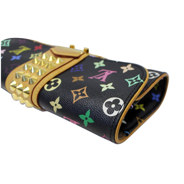 LOUIS VUITTON Courtney  Multicolore Monogram Clutch Bag Black