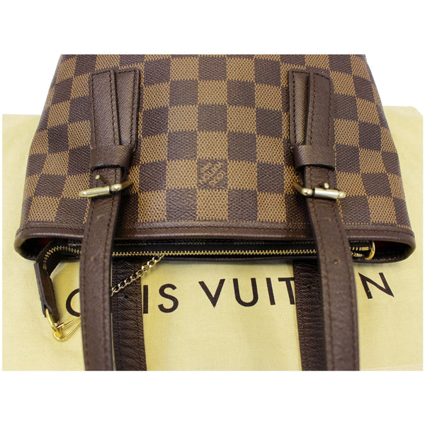 LOUIS VUITTON Marais Bucket Damier Ebene Shoulder Bag Brown