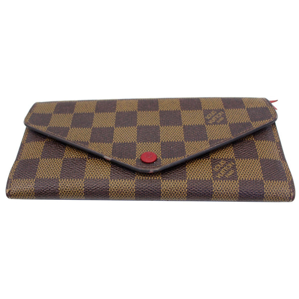 LOUIS VUITTON Josephine Damier Ebene Wallet Brown