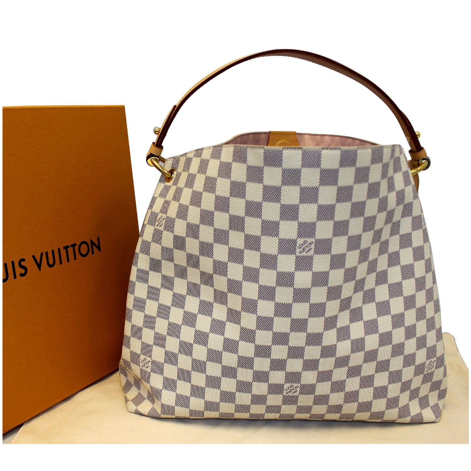 Louis Vuitton, Accessories, Authentic Louis Vuitton Damier Azur Canvas  Leather Voyage Belt Size 832 M9837