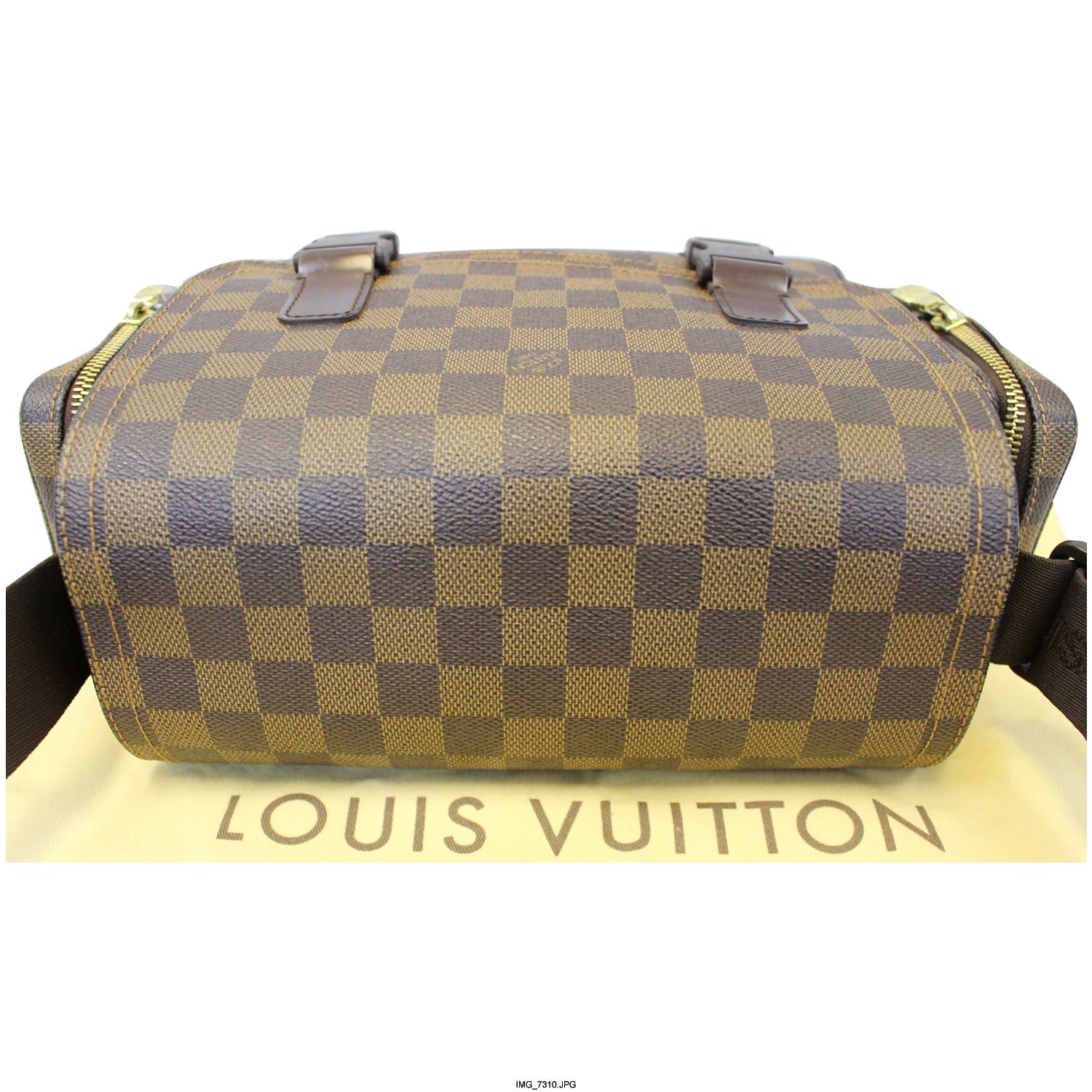 Louis+Vuitton+Reporter+Melville+Crossbody+Brown+Canvas for sale online
