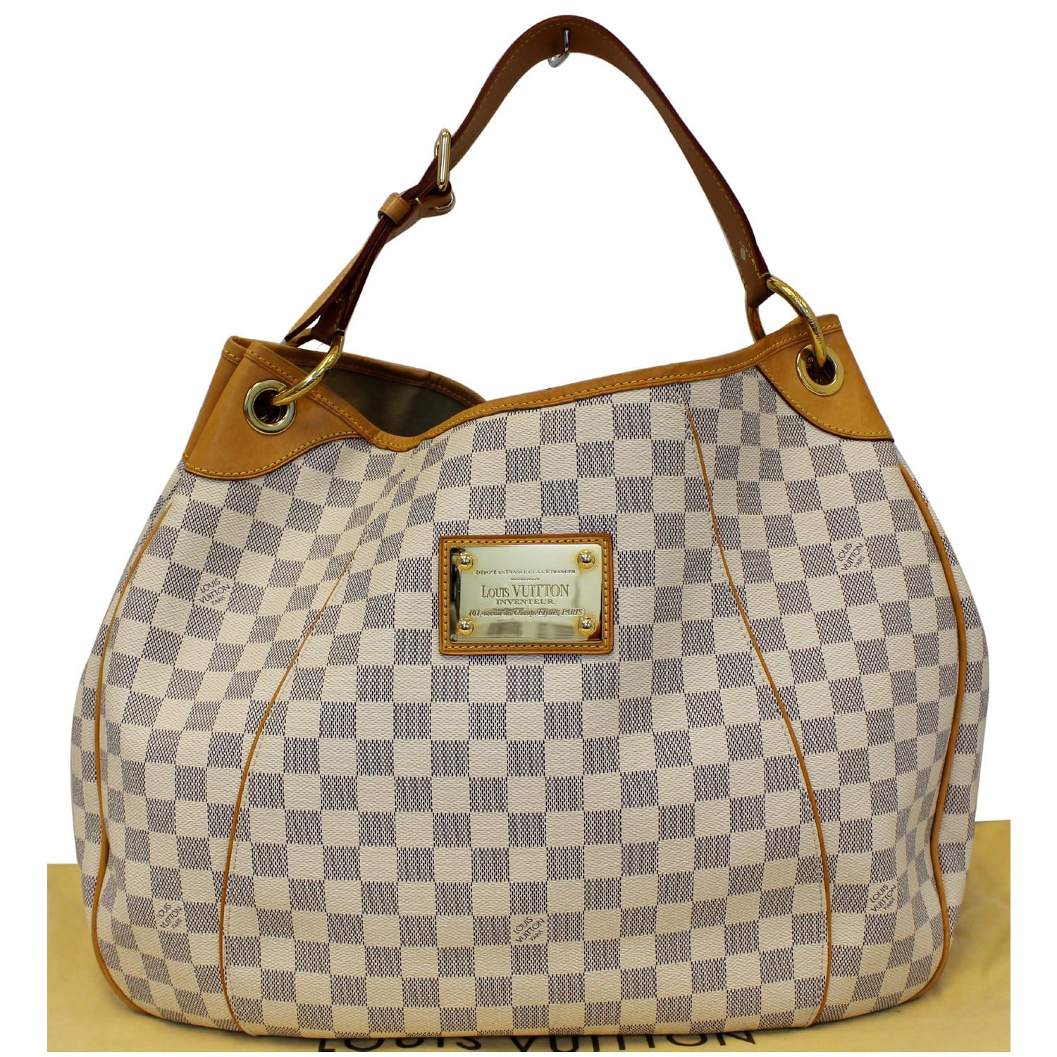 2008 Louis Vuitton Damier Azur Leather Galliera GM Bag