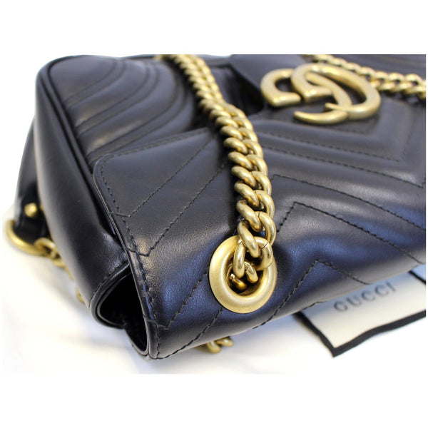 Gucci GG Marmont Matelasse Leather Crossbody Bag - left view