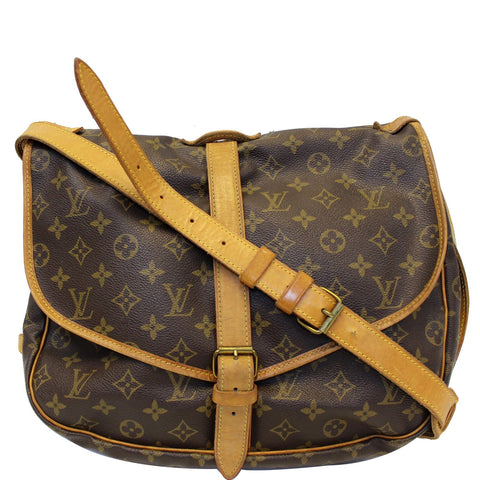 LOUIS VUITTON Saumur 35 Monogram Canvas Shoulder Bag