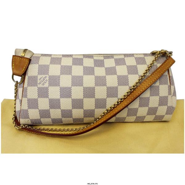 LOUIS VUITTON Eva Clutch Damier Azur Crossbody Bag