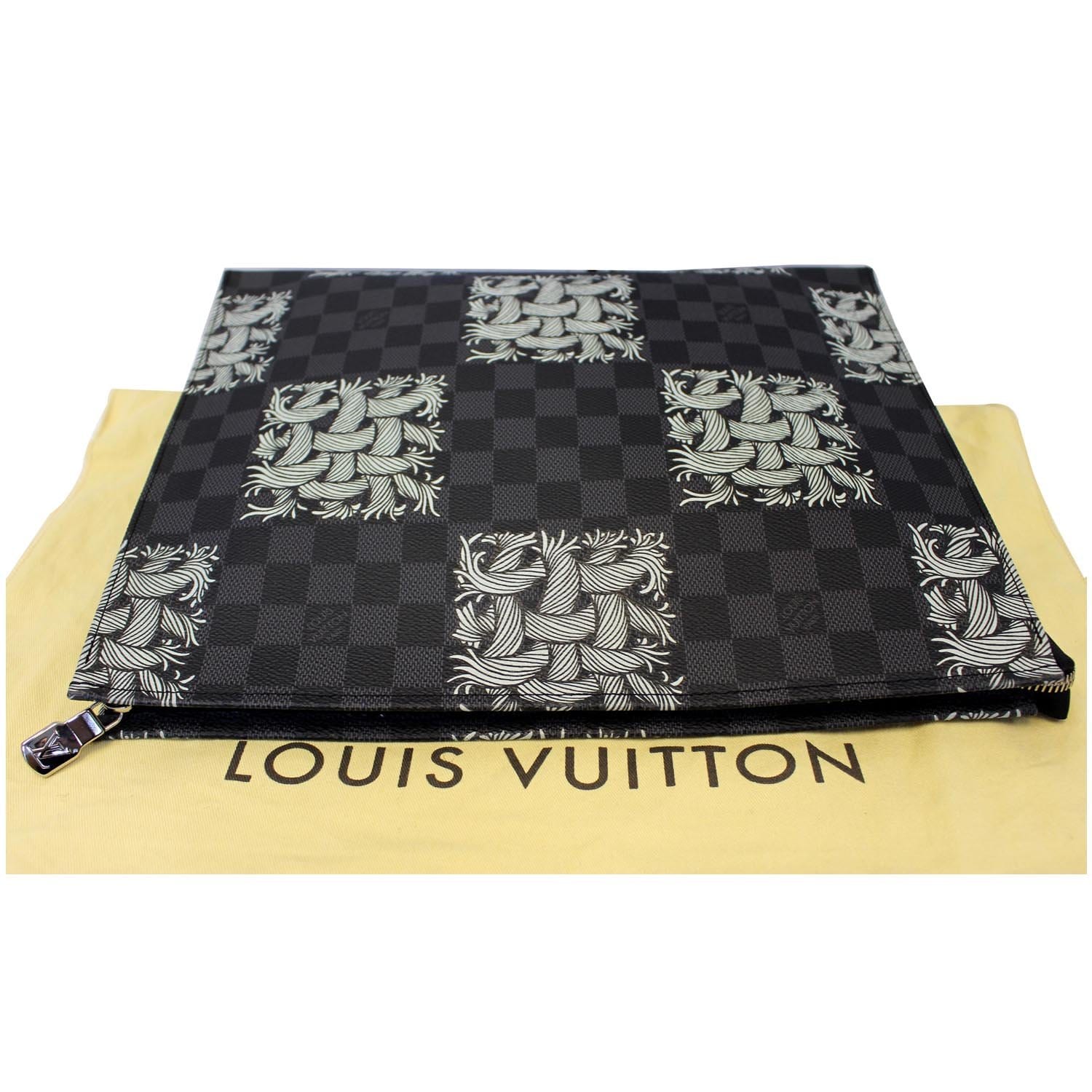 Louis Vuitton Louis Vuitton Damier graphite clutch Christopher Nemeth, tamayaku