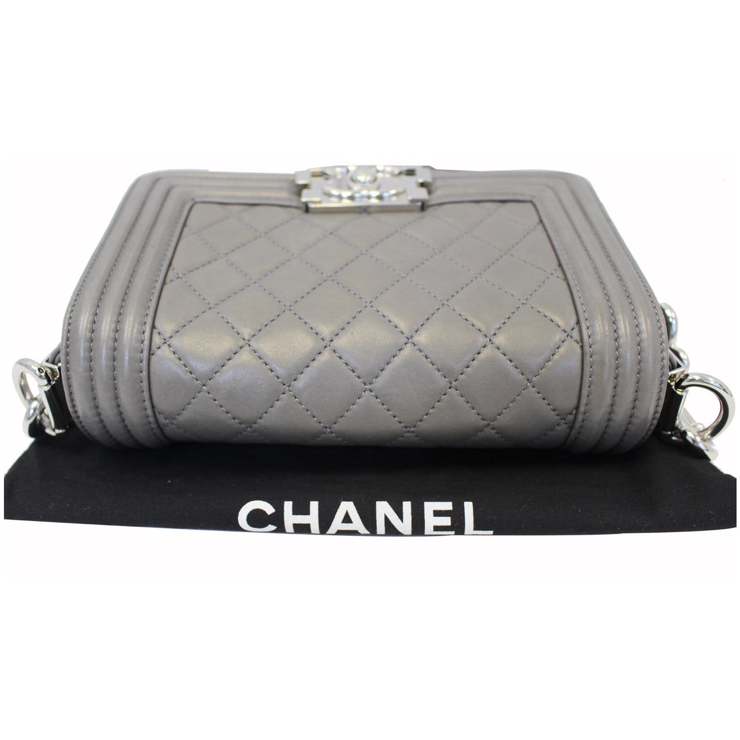 2015 Chanel Bronze Quilted Lambskin Small Coco Boy Camera Case at