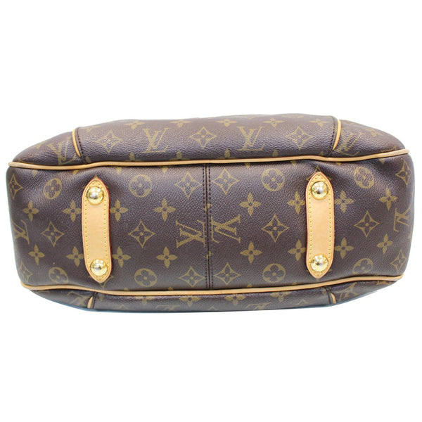 LOUIS VUITTON Galliera PM Monogram Canvas Shoulder Tote Bag Brown