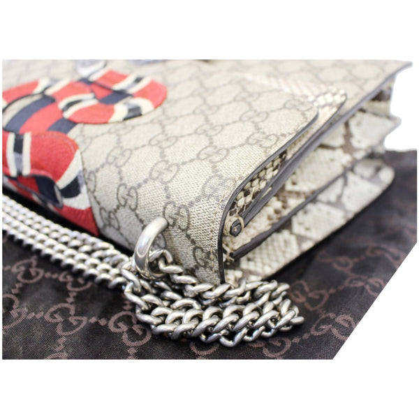 GUCCI Dionysus Medium GG Supreme Embroidered Shoulder Bag 400235 Beige-US