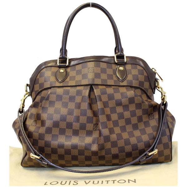 LOUIS VUITTON Trevi GM Damier Ebene 2way Shoulder Handbag Brown-US