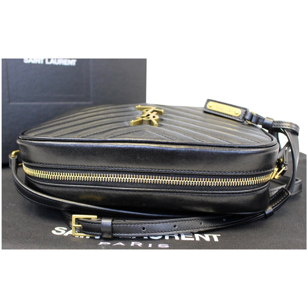 Yves Saint Laurent Camera Leather Crossbody Bag Black