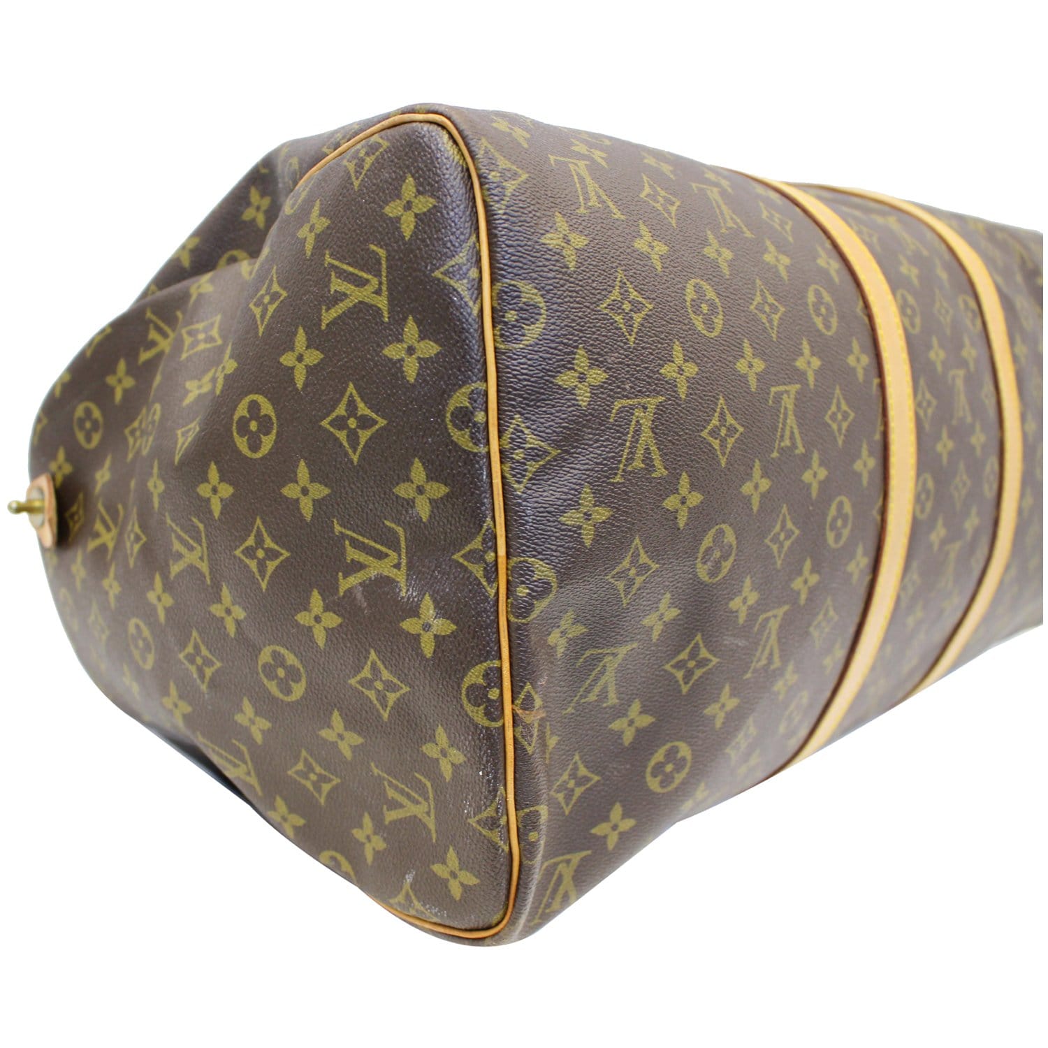 Louis Vuitton Vintage Monogram Keepall 55 Travel Duffle Bag Brown Cloth  ref.633898 - Joli Closet