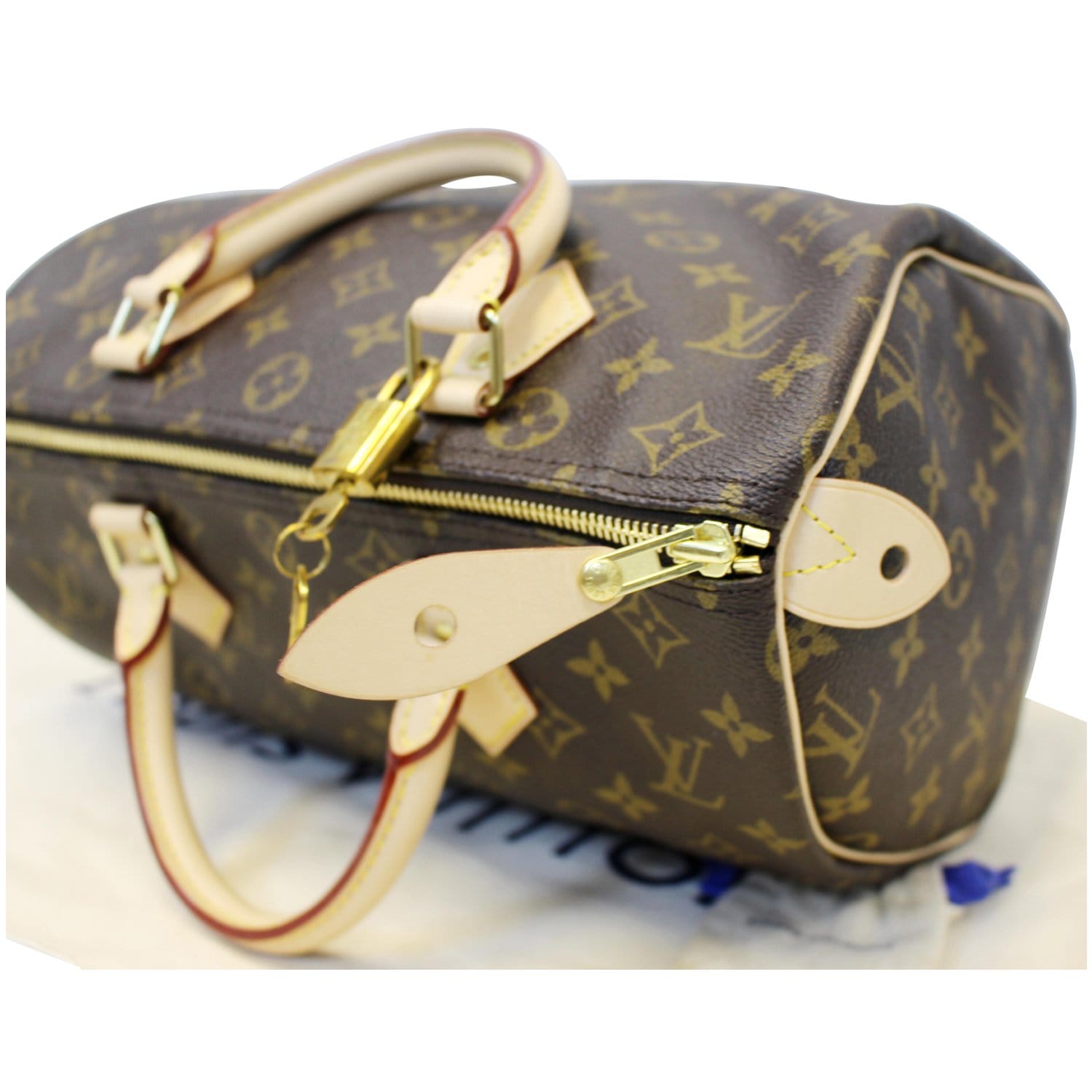 Speedy cloth crossbody bag Louis Vuitton Brown in Cloth - 29823372