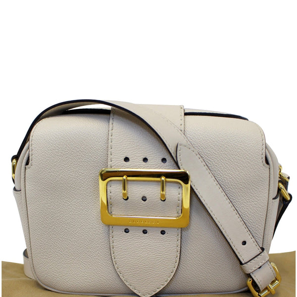 Burberry Crossbody Bag | Burberry Buckle Limestone - full look