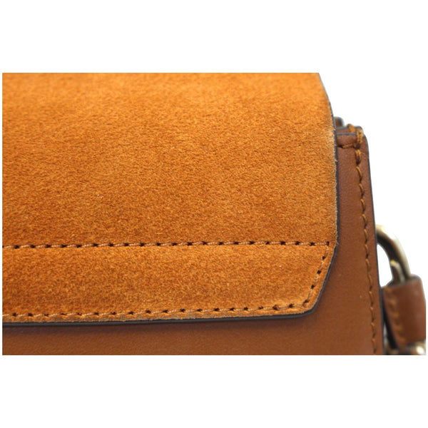 CHLOE Faye Medium Leather Shoulder Bag Brown-US
