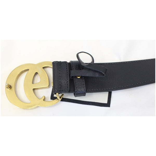 Gucci Double G Buckle Leather Belt Black Size 37 - Gucci belt