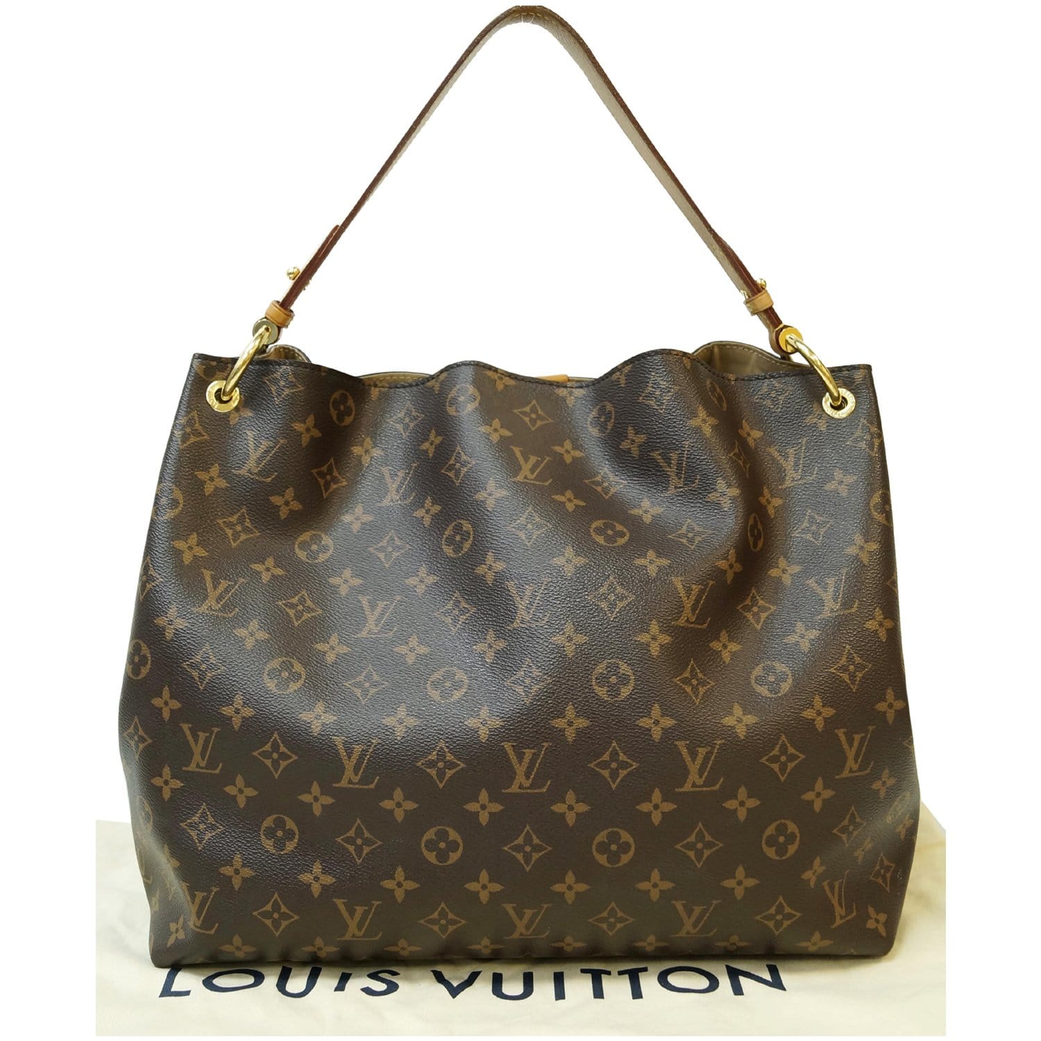 Louis Vuitton® Graceful MM Beige. Size  Louis vuitton, Louis vuitton  official website, Designer shoulder bags