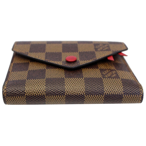LOUIS VUITTON Victorine Damier Ebene Wallet Brown