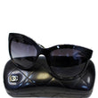 CHANEL Pearl Butterfly Sunglasses Black 6040-H