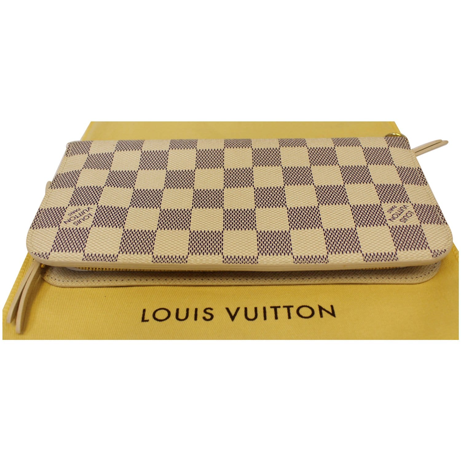 Authentic Louis Vuitton Damier Portefeuille Insolite N63071 Long Wallet  101224