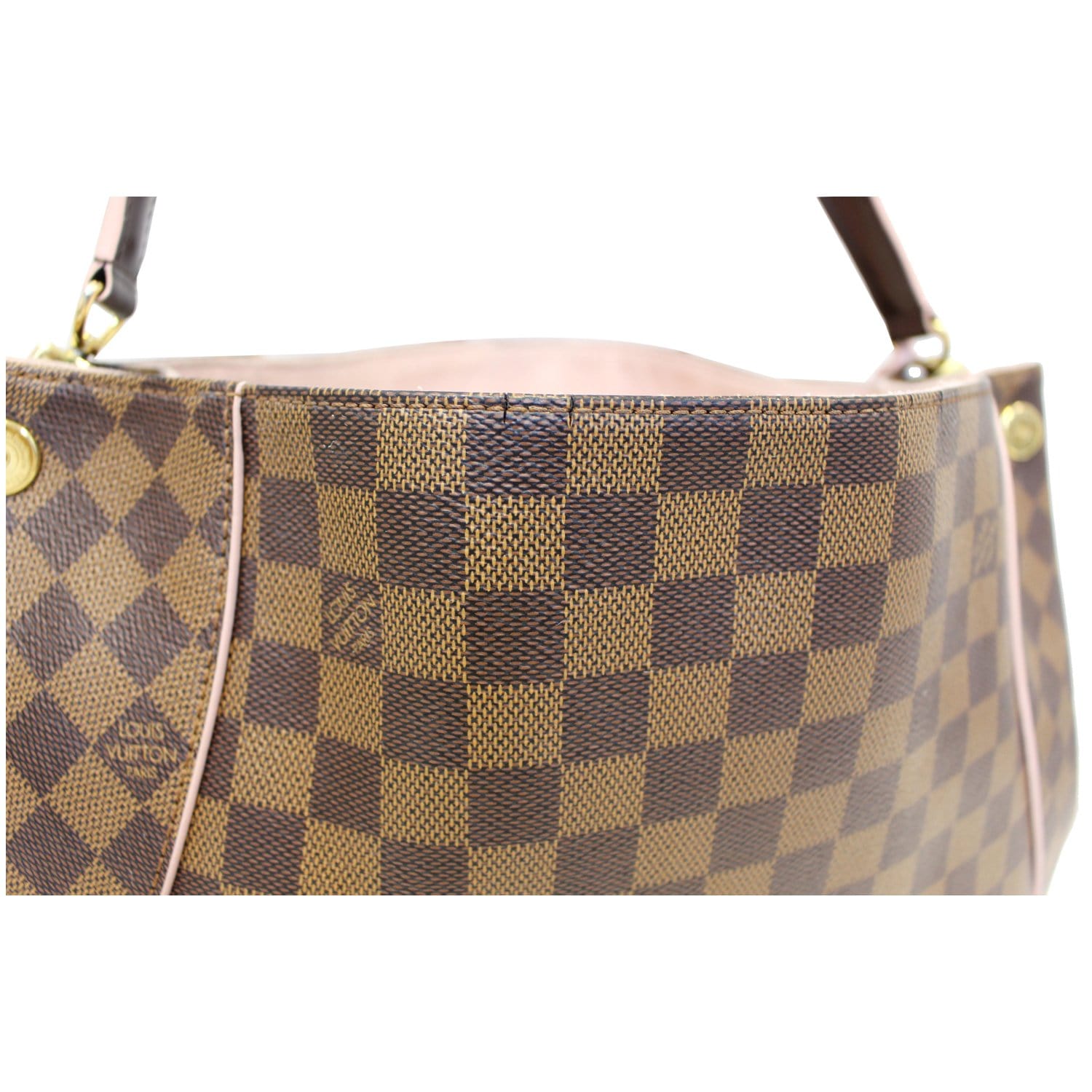 Caissa cloth handbag Louis Vuitton Brown in Cloth - 34679528