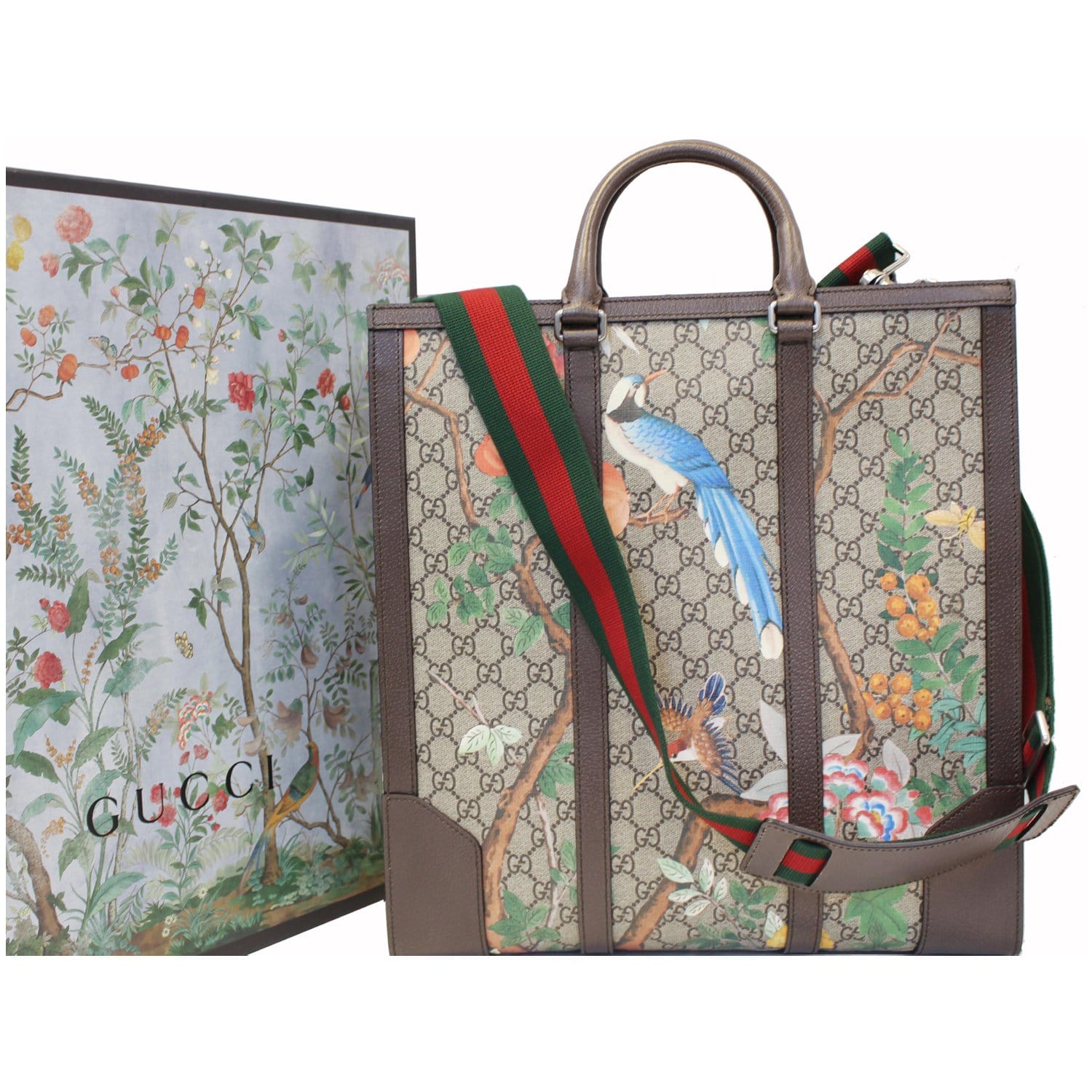 GUCCI GG SUPREME MONOGRAM CANVAS LARGE WEEKEND TOTE BAG - – SGN CLOTHING