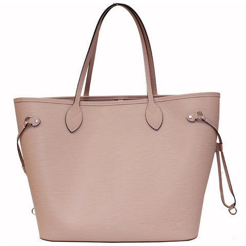 LOUIS VUITTON Neverfull MM Epi Leather Tote Shoulder Bag Rose Ballerine