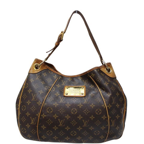 LOUIS VUITTON Galliera PM Monogram Canvas Shoulder Handbag Brown
