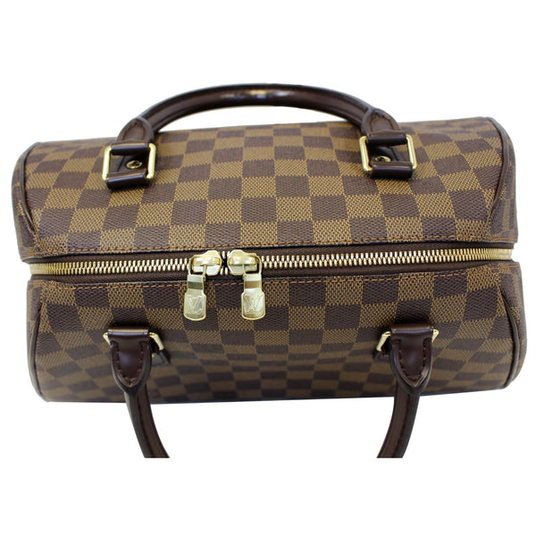 LOUIS VUITTON Ribera MM Damier Ebene Satchel Bag Brown-US
