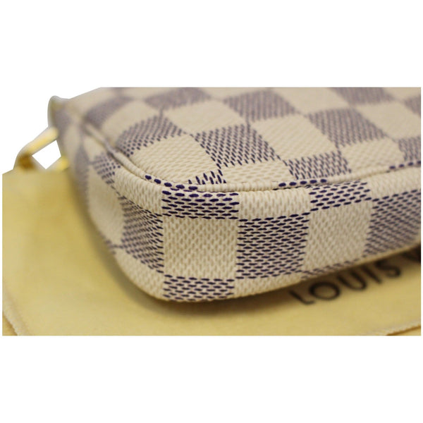 Louis Vuitton Damier Mini Pochette Azur Accessoires Pouch- left view