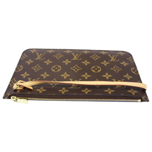 LOUIS VUITTON Pochette Wristlet Pouch Monogram Canvas Neverfull MM/GM Brown-US