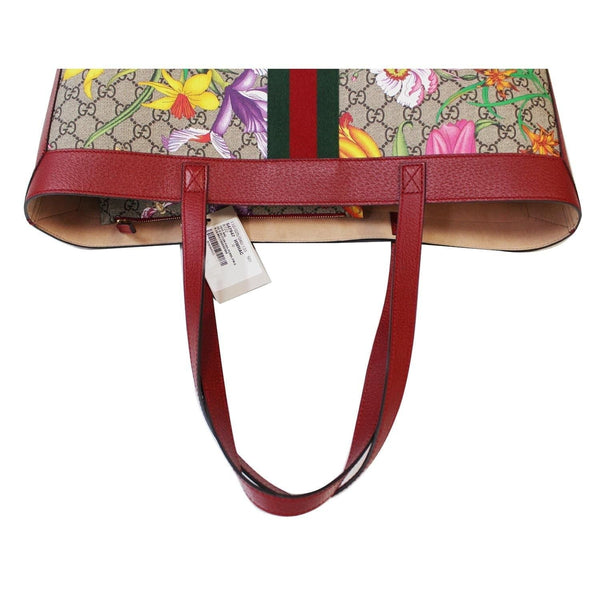 GUCCI Ophidia GG Flora Medium Tote Bag Red 547947