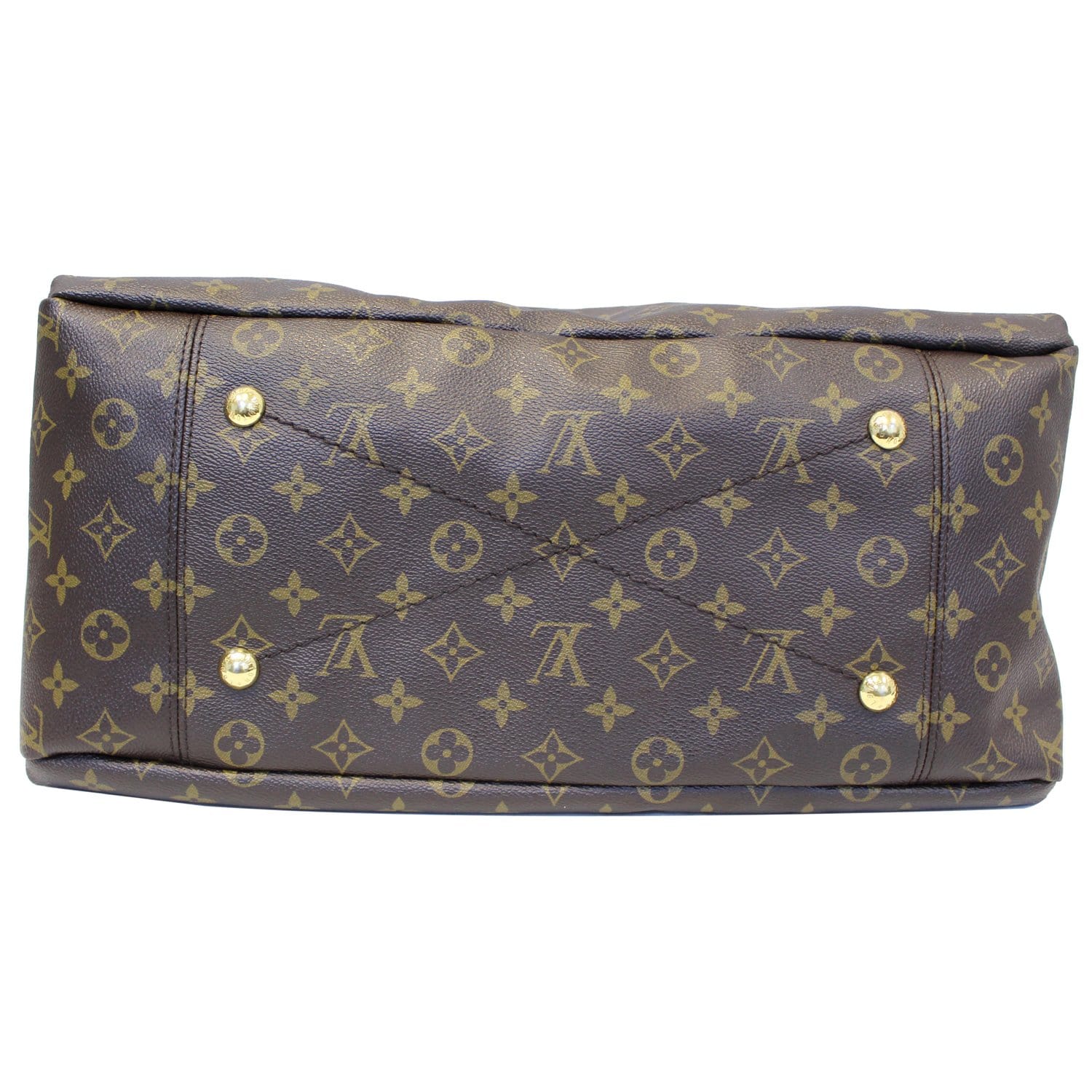 Artsy cloth handbag Louis Vuitton Brown in Cloth - 36680668