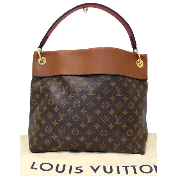LOUIS VUITTON Tuileries Monogram Canvas Hobo Bag Caramel