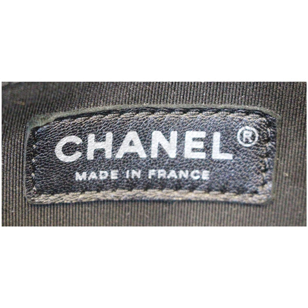 CHANEL Mademoiselle Vintage Flap Sheepskin Leather Shoulder Bag Black