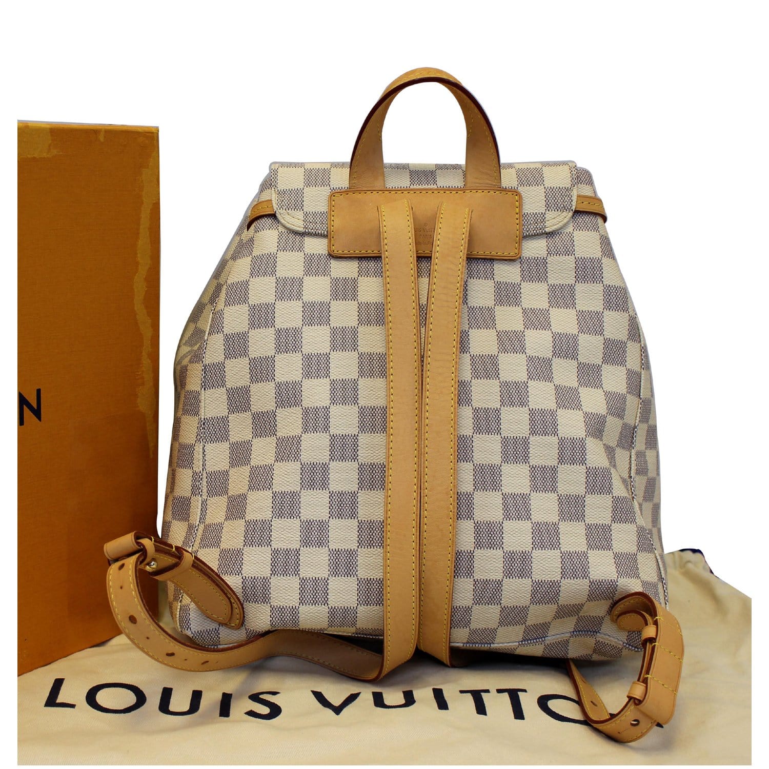 Authentic Louis Vuitton Sperone Damier Azur Backpack 