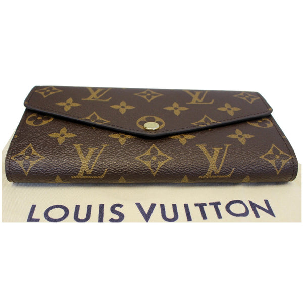 LOUIS VUITTON Sarah Monogram Canvas Wallet Brown