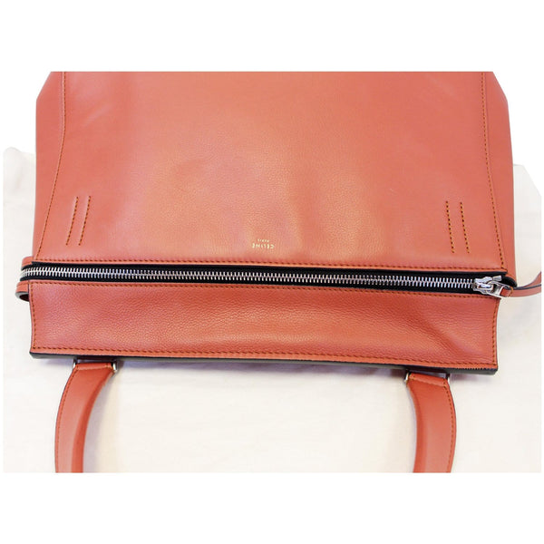 Celine Edge Smooth Calfskin Leather Shoulder Bag-Top