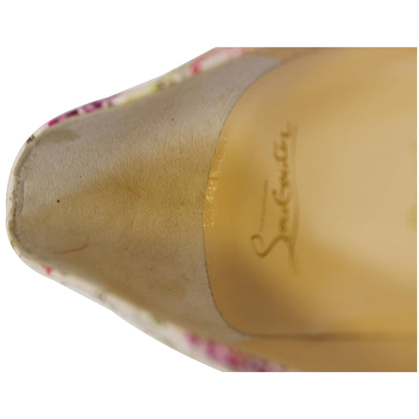 CHRISTIAN LOUBOUTIN Pigalle Follies Watersnake Floral Pumps US 11-US