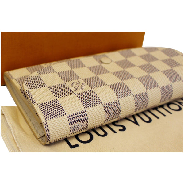 Louis Vuitton Emilie Wallet Damier Azur - side view