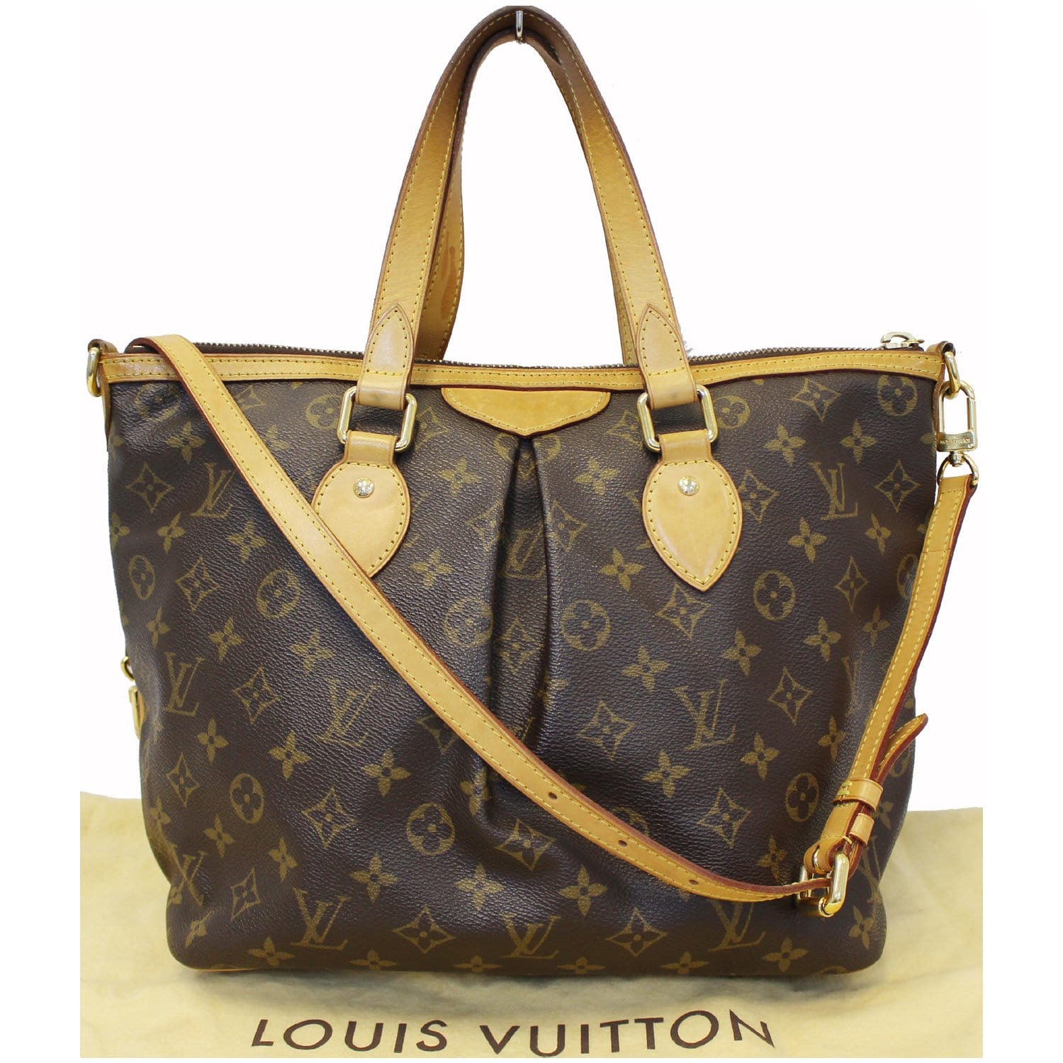 Authentic Louis Vuitton Palermo MM Monogram Canvas Shoulder Bag