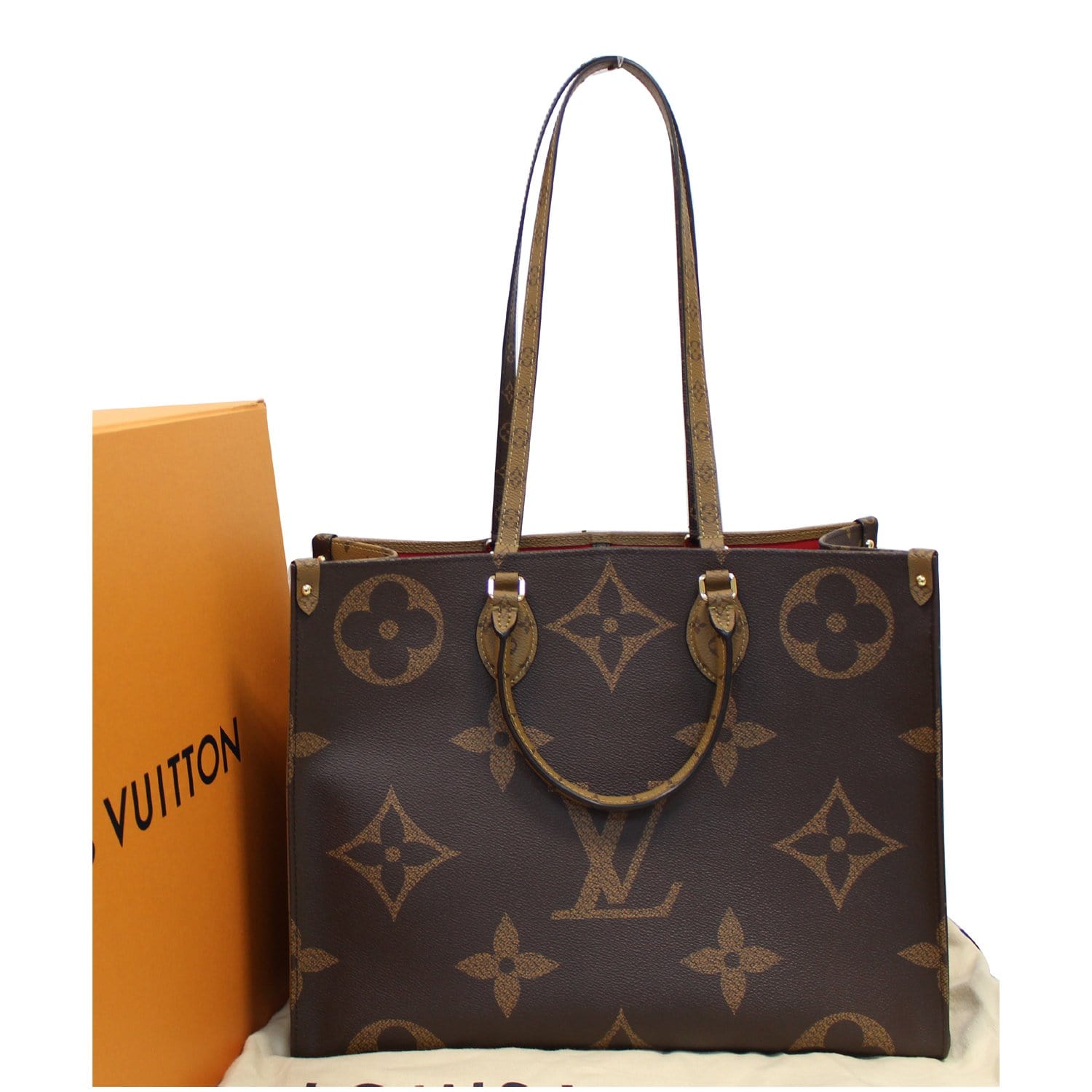 Louis Vuitton, Bags, Louis Vuitton On The Go Totebag Reverse Monogram Mm  Medium
