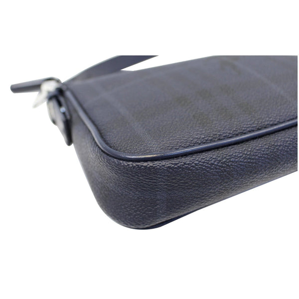 Burberry Canvas Coated Pochette Blue - Burberry Clutch- side view